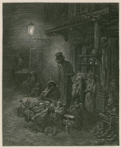 Slumkvarter i London av Gustave Dore
