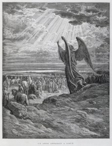 Engelen viser seg for Josva i av Gustave Dore