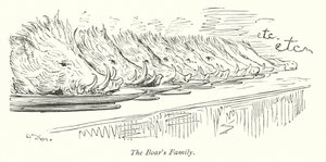 Villsvinfamilien (gravering) av Gustave Dore