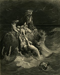 The Deluge Frontispice til den illustrerte utgaven av Bibelen, 1866 av Gustave Dore