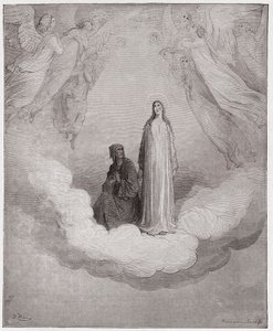 The Divine Comedy (La Divina Commedia, La Divine Comedie), Paradiso, Canto 21: Blessed Beatrice in the seventh circle - av Dante Alighieri (1265-1321) - Illustrasjon av Gustave Dore (1832-1883) av Gustave Dore
