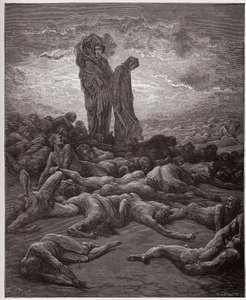 The Divine Comedy (La Divina Commedia, La Divine Comedie), Purgatorio, Canto 20: The souls of the avaricious - av Dante Alighieri (1265-1321) - Illustrasjon av Gustave Dore (1832-1883) av Gustave Dore