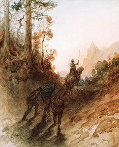 Kjempene er fanget, ca. 1869-83 (akvarell) av Gustave Dore