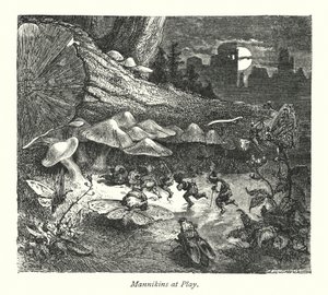 Mannikins#39; slott (gravering) av Gustave Dore