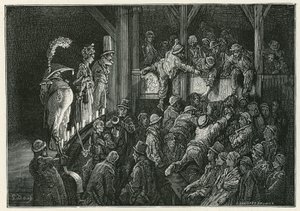 The Penny Gaff i Whitechapel av Gustave Dore