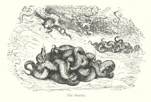 Slangene (gravering) av Gustave Dore