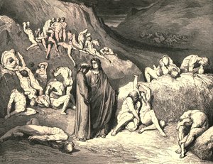 Skorpen kom trukket nedenfra i flak, c1890. av Gustave Dore