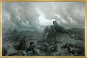 Gåten (maleri på lerret) av Gustave Dore