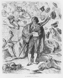 Triumf av en matador, gravert av Boetzel av Gustave Dore
