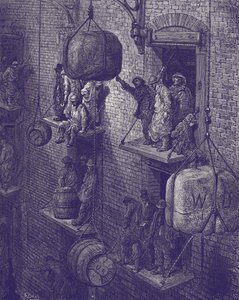 Viktoriansk lager i London av Gustave Dore