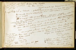 Folio 41 i arbeidsboken n. 19 Manuskriptside av Gustave Flauberts utkast. Planer for Bouvard og Pecuchet. BHVP. av Gustave Flaubert