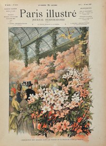 Utstilling av azaleer i drivhusene i byen Paris (Serres d