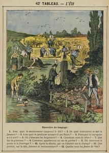 L'Ete (farge litho) av Gustave Fraipont