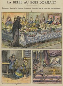 Tornerose (farge litho) av Gustave Fraipont