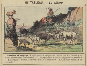 La chevre (farge litho) av Gustave Fraipont