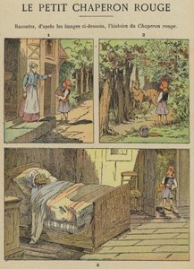 Rødhette (farge litho) av Gustave Fraipont