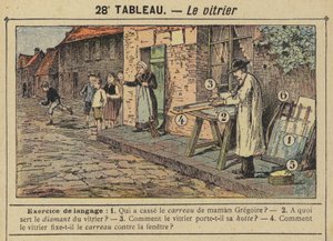 Glassmesteren (farge litho) av Gustave Fraipont