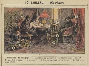 Ma chaise (farge litho) av Gustave Fraipont