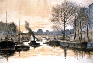 Paris, Seinen og Pont Neuf av Gustave Fraipont