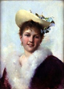The Easter Bonnet (olje på panel)