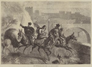 Sigøynerhestehandlere forlater Toledo av Gustave Janet