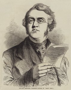 William Makepeace Thackeray, forfatter av Vanity Fair av Gustave Janet