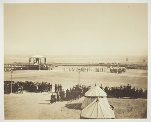 Messe, Camp de Chalons, 1857. av Gustave Le Gray