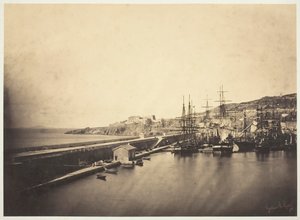 Kaien i Sète, 1857. av Gustave Le Gray