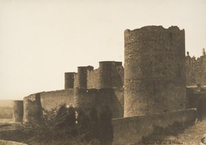 Ramparts of Carcassonne, 1851. av Gustave Le Gray