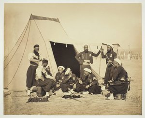 Uten tittel Zouaves, 1857. av Gustave Le Gray