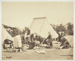 Uten tittel [Zouaves], 1857. av Gustave Le Gray