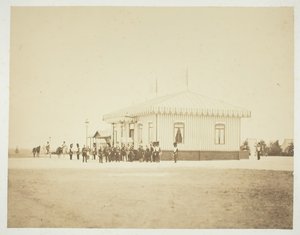 Uten tittel [offiserer og dignitærer], 1857. av Gustave Le Gray