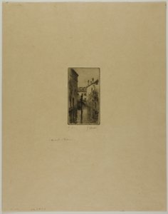 Kanal i Venezia av Gustave Leheutre