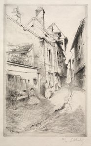 Skolegate i Troyes av Gustave Leheutre