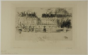 Lille tjern ved Tuileriene av Gustave Leheutre
