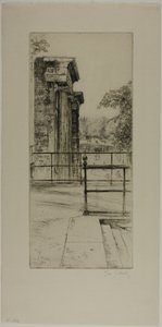 Ruinene av de gamle Tuileriene, Paris av Gustave Leheutre