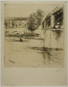 Broen ved Gournay, fra siden av Gustave Leheutre