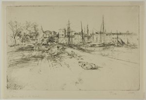 Den nye kaien i la Rochelle av Gustave Leheutre