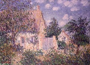 Hytte ved St. Cyr du Vaudreuil (olje på lerret) av Gustave Loiseau