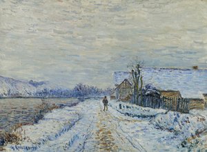 Effekten av snø ved Tournedos, 1899 av Gustave Loiseau