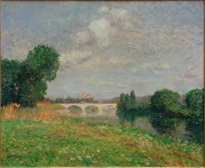 Perronet-broen i Nantes av Gustave Loiseau