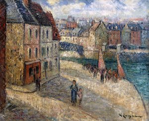 Dock i Dieppe, av Gustave Loiseau