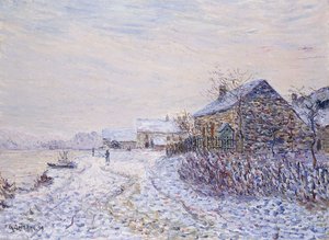 Snø ved Tournedos-sur-Seine, 1899 av Gustave Loiseau