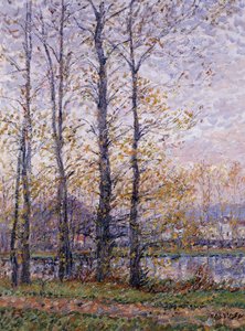 The Banks of the Oise at Precy; Les Bords de l"Oise a Precy, av Gustave Loiseau