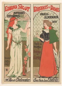 Edmond Sagot-plakat Edmond Sagot nyttårsaften til damene (tittel på objekt) av Gustave Marie