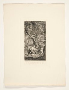 Landsbyboeren som ser etter kalven sin av Gustave Marie Greux