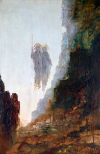 Englene i Sodoma, c1846-1898 av Gustave Moreau