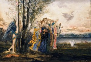 Amor og musene av Gustave Moreau