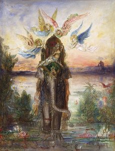 Der Heilige Elefant (Peri). 1882 av Gustave Moreau
