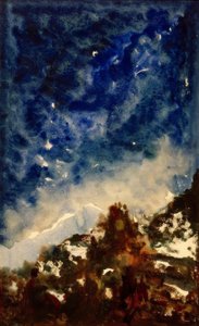 Landskapsstudie av Gustave Moreau